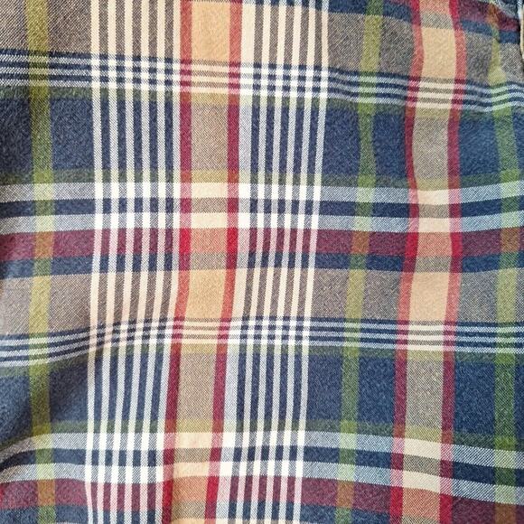 Y2k Tommy Hilfiger Fall Plaid Cargo Shorts 100% Cotton Men Size 40 Preppy Dad - Picture 2 of 6